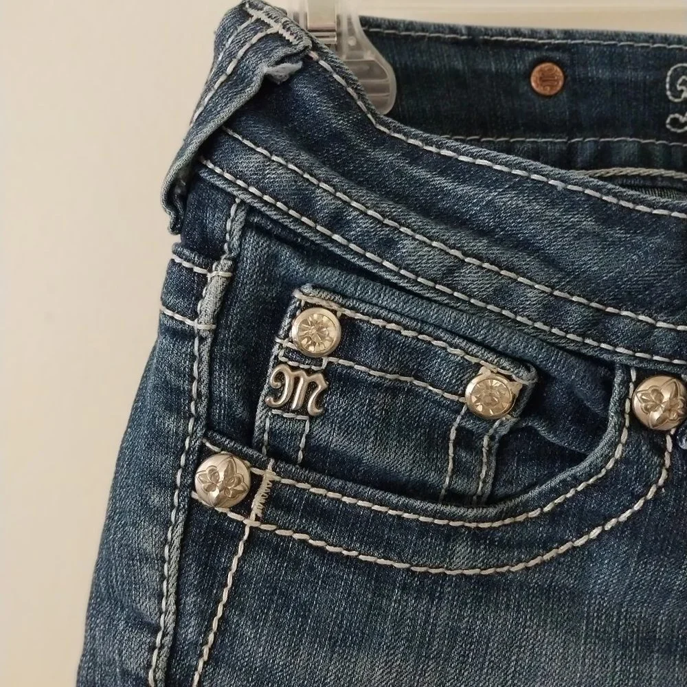 Miss Me Dark Wash Cut Off Shorts